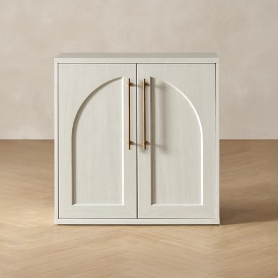 Glass Cabinet Display - Kleine modulaire eikenhouten opbergkast voor keuken,