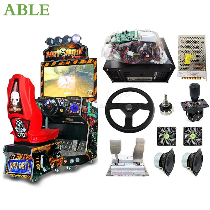 Coin Operated Kiddie Ride - Vuile Drivin Arcade Game Machine Doe-Het-Zelver