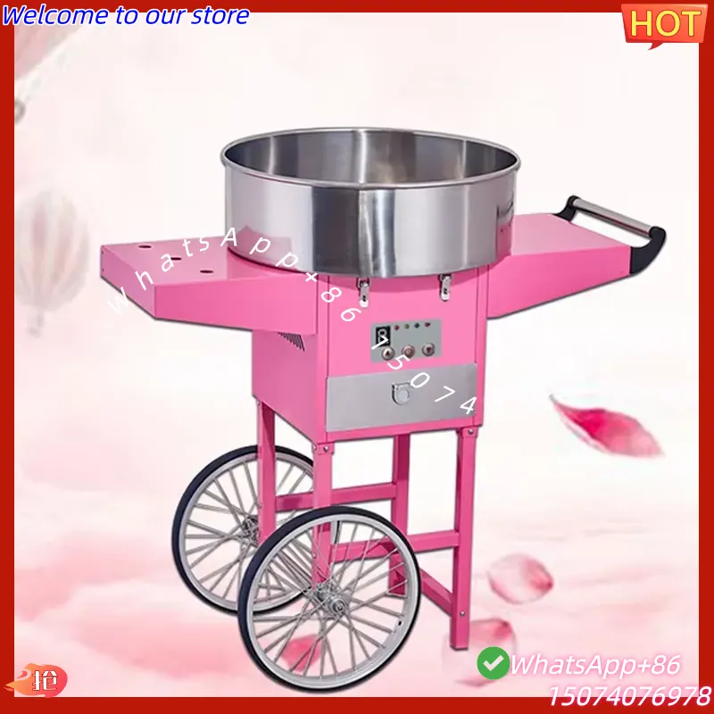 Candy Floss Machine - Commerciële elektrische automatische suikerspinmachine voor restaurantgebruik,