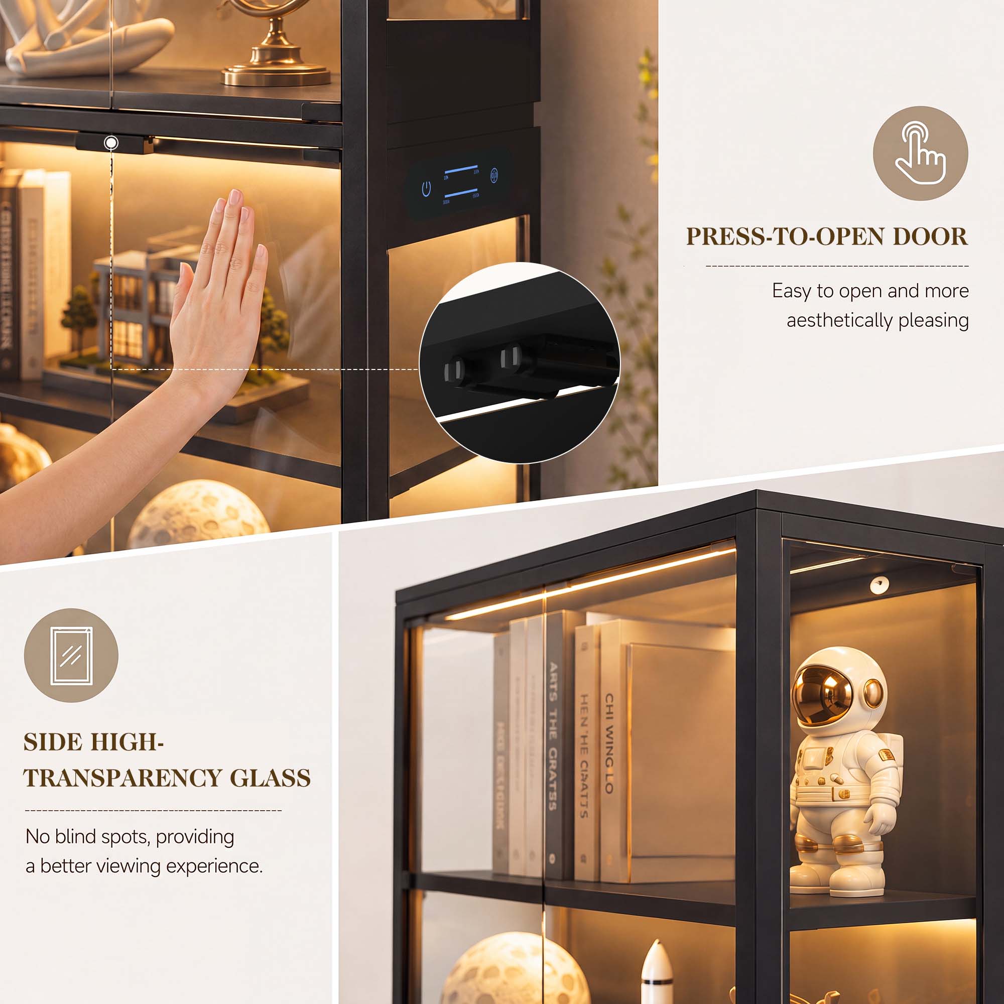 TCGBKAF 5-laags vitrinekast me - Glass Cabinet Display recensie en prijs