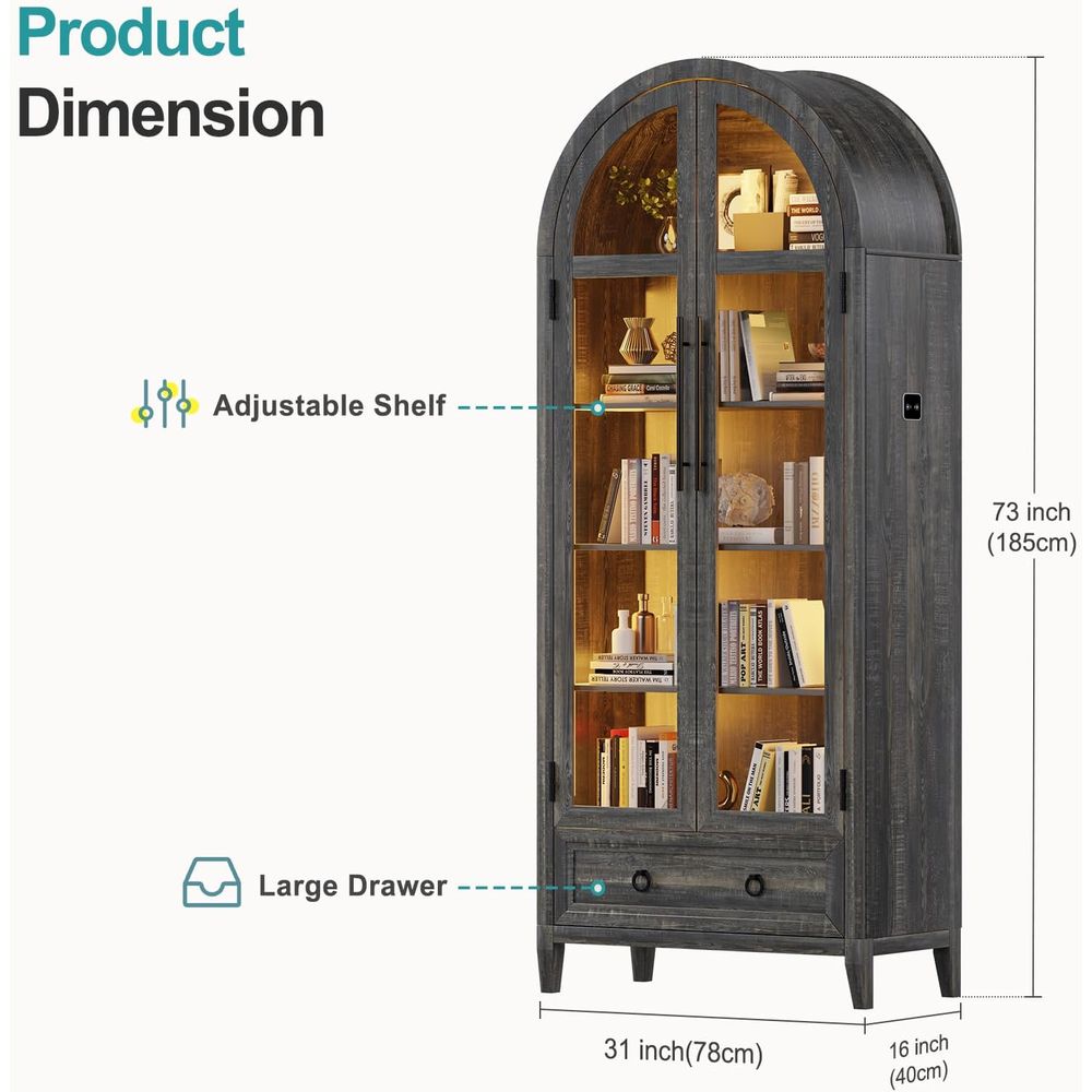73 glazen vitrinekast met gebo - Glass Cabinet Display recensie en prijs