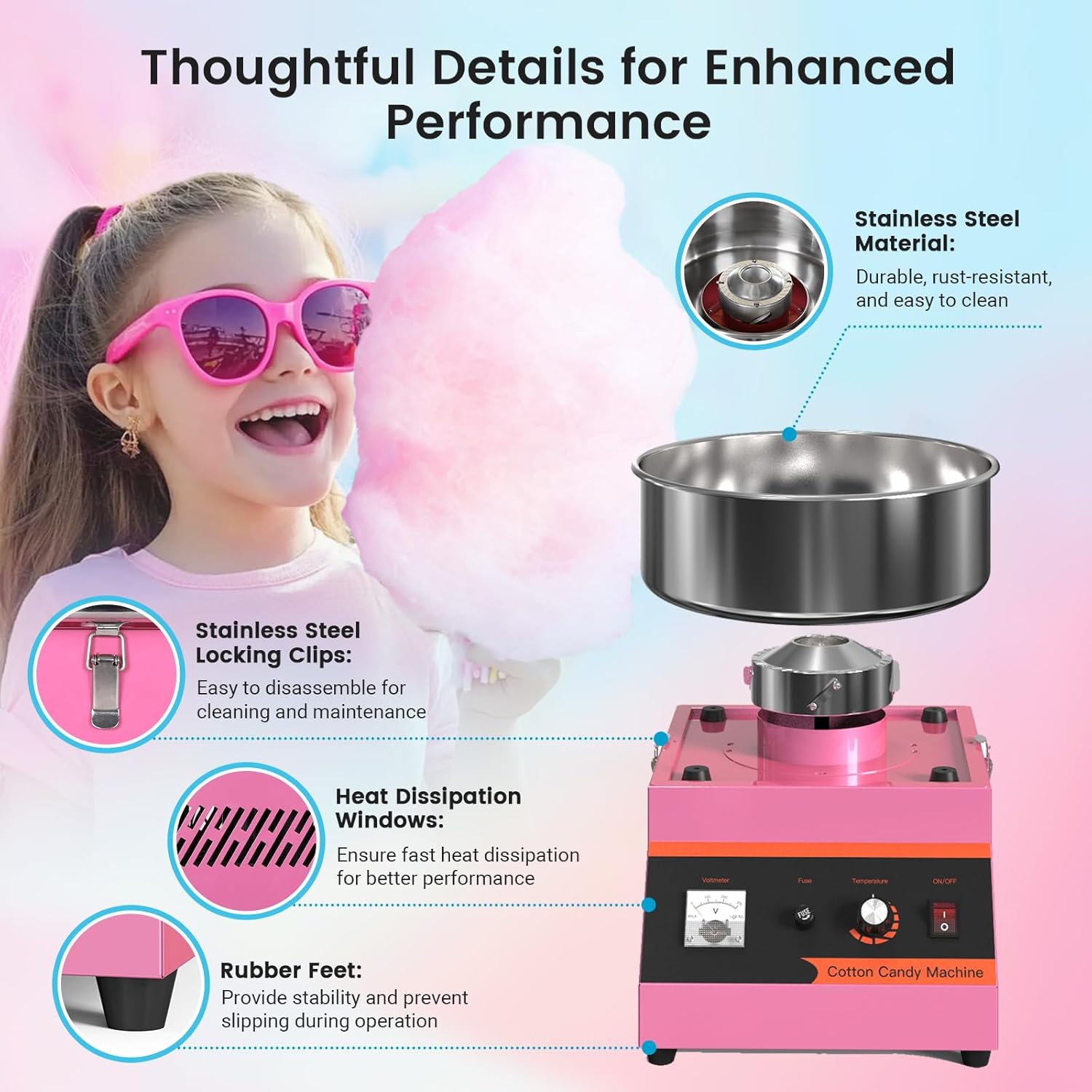 MHT2 Elektrische Suikergoedmac - Candy Floss Machine recensie en prijs