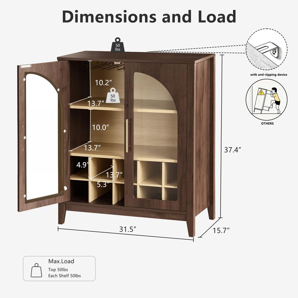 Hoge opbergkast met gegroefde  - Glass Cabinet Display recensie en prijs