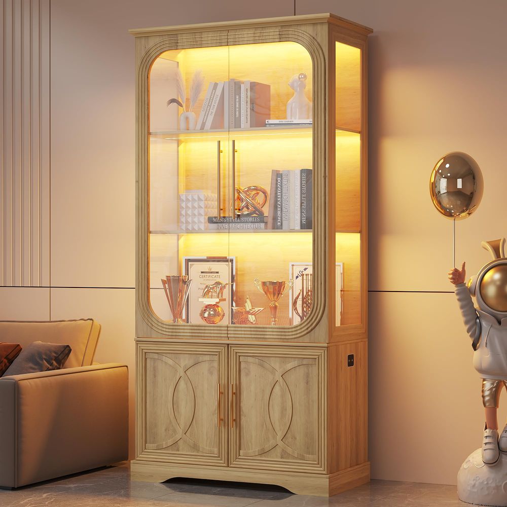 Vitrinekast met glazen deuren  - Glass Cabinet Display recensie en prijs
