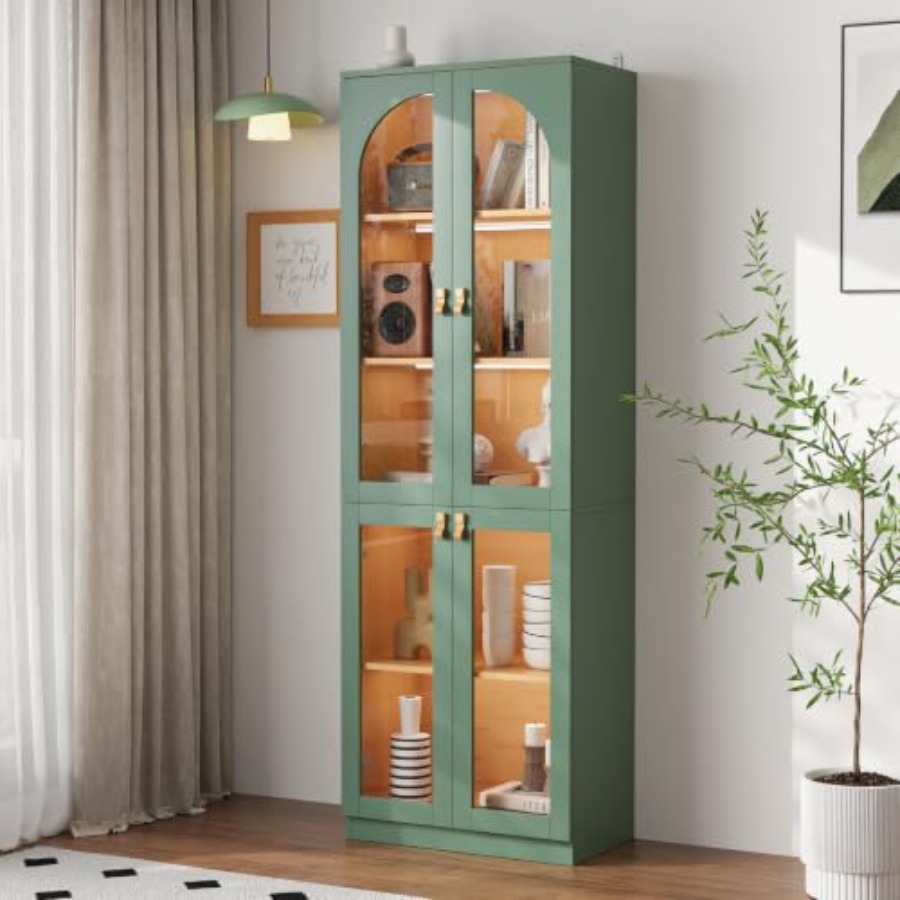 Woonkamerkast met gehard glaze - Glass Cabinet Display recensie en prijs