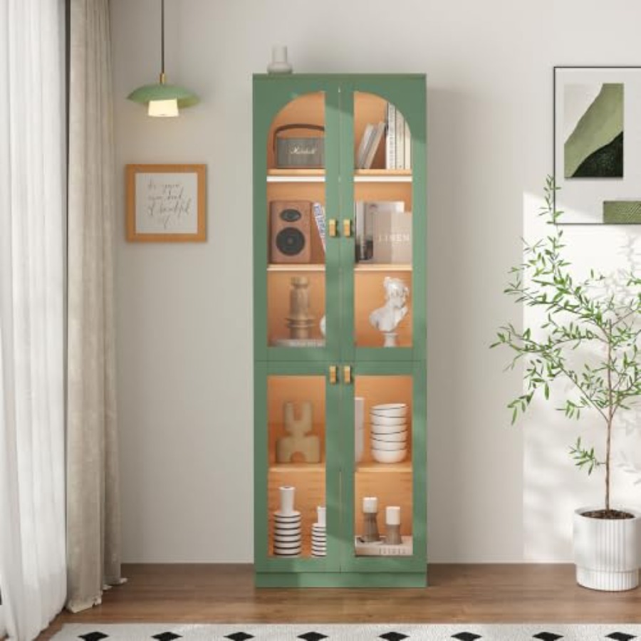 Woonkamerkast met gehard glaze - Glass Cabinet Display recensie en prijs