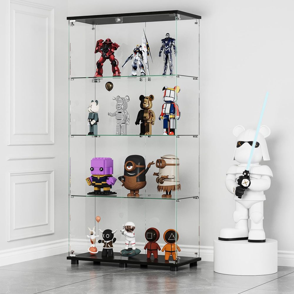 Vitrinekast met dubbele deuren - Glass Cabinet Display recensie en prijs