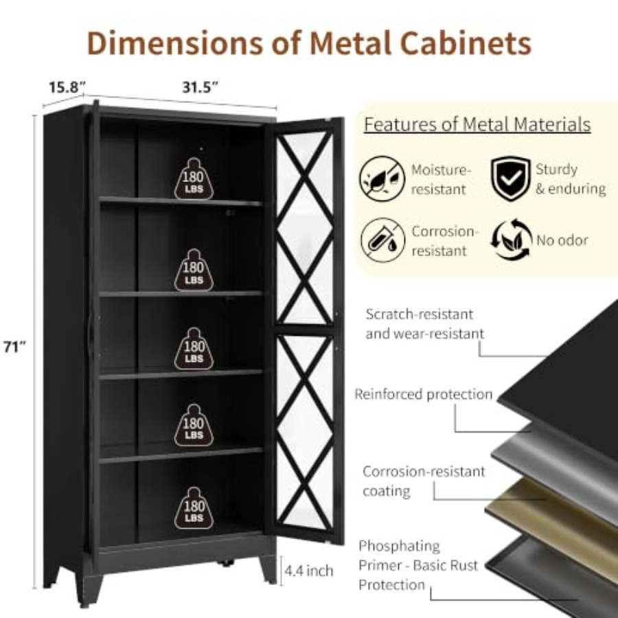 71 H glazen vitrinekast voor g - Glass Cabinet Display recensie en prijs