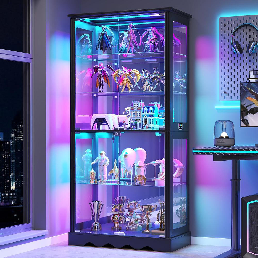 Vitrinekast met glazen deuren, - Glass Cabinet Display recensie en prijs