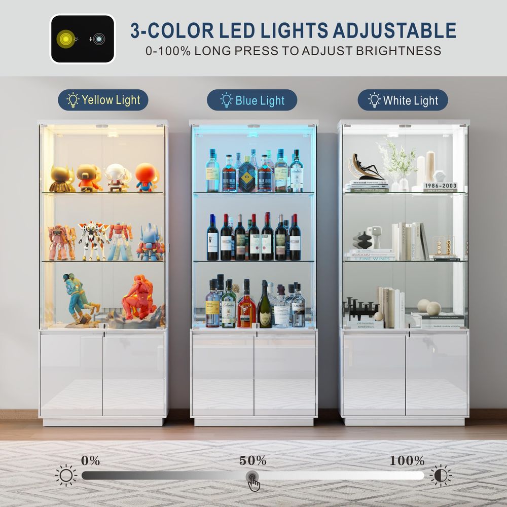 71 Vitrinekast met glazen deur - Glass Cabinet Display recensie en prijs