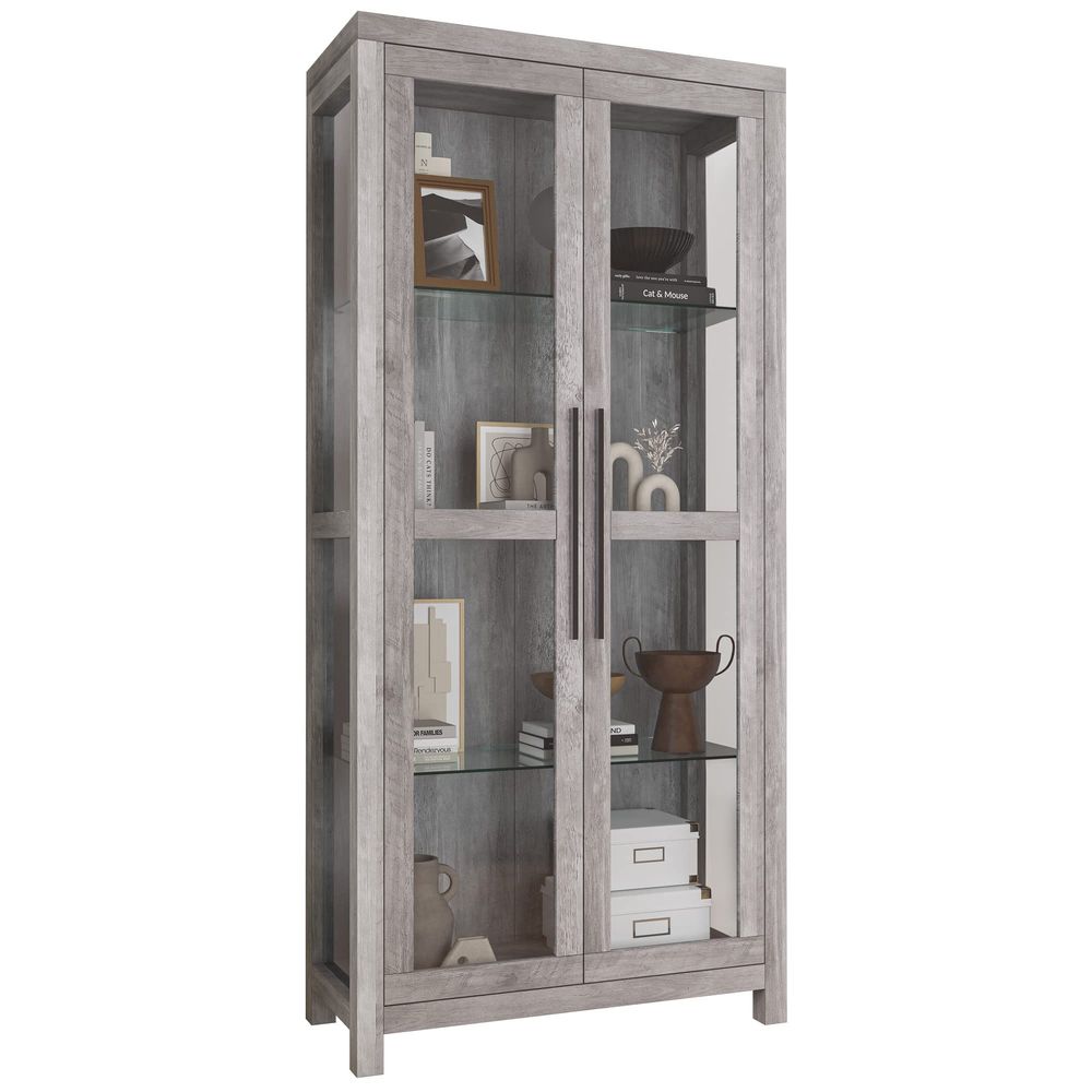 Glazen vitrinekast, hoge curio - Glass Cabinet Display recensie en prijs