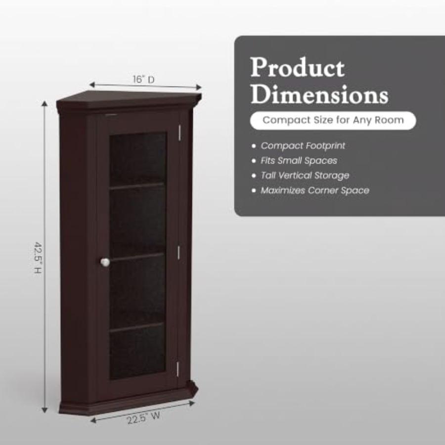 Hoekvitrine voor de woonkamer, - Glass Cabinet Display recensie en prijs