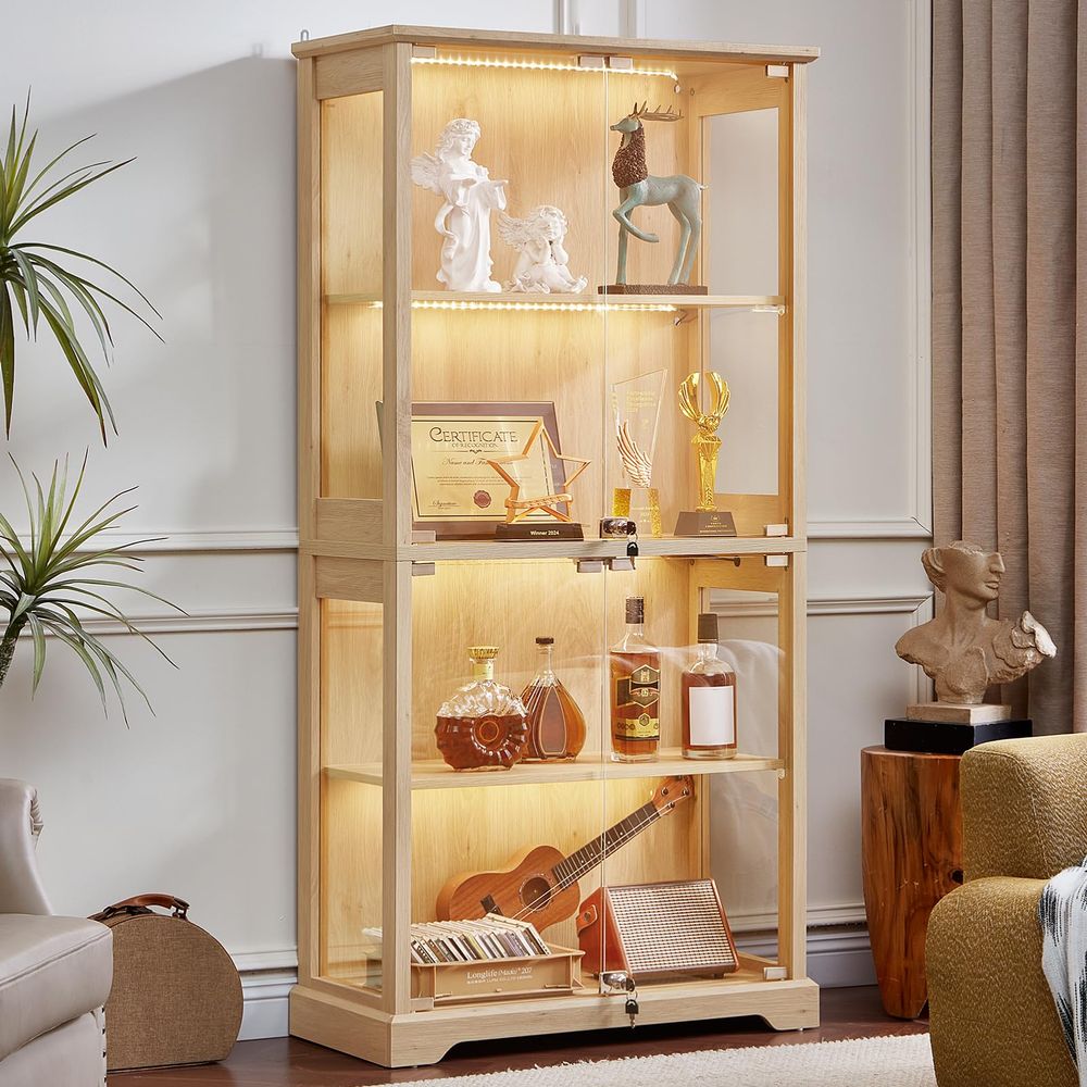 Boerderijstijl glazen vitrinek - Glass Cabinet Display recensie en prijs