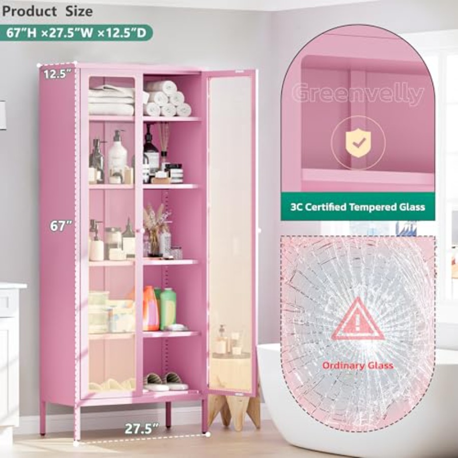 5-laags glazen vitrinekast voo - Glass Cabinet Display recensie en prijs