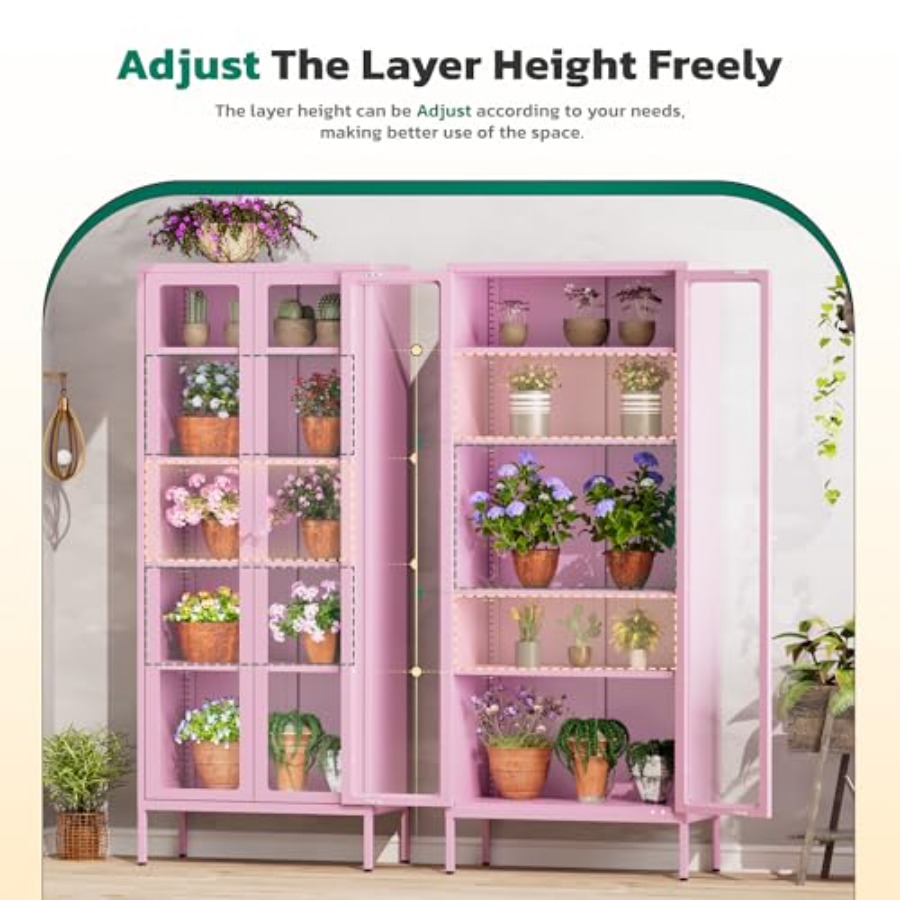 5-laags glazen vitrinekast voo - Glass Cabinet Display recensie en prijs