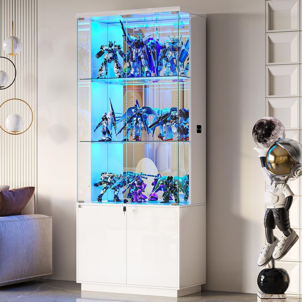 71 cm hoge vitrinekast met gla - Glass Cabinet Display recensie en prijs